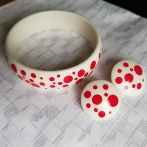 Vintage AVON bracelet & earrings